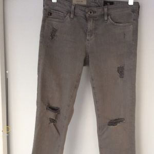 AG The Split, Lite Gray Jeans. Hardly Worn.